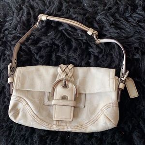 y2k white coach purse